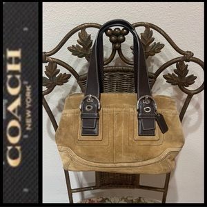 💕Sold💕Coach Suede/Leather Handbag